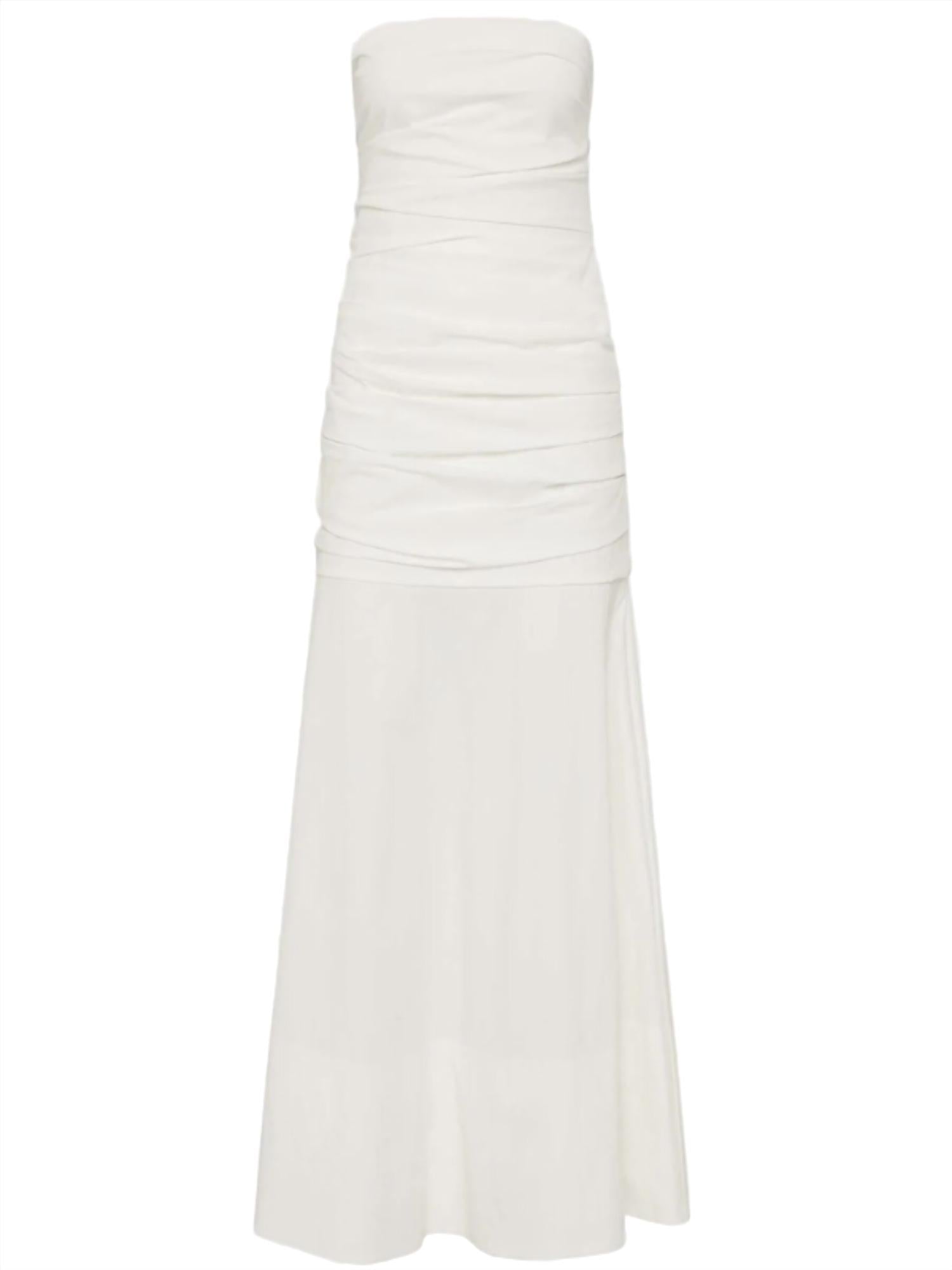 St. Agni - Gathered Strapless Longline Dress