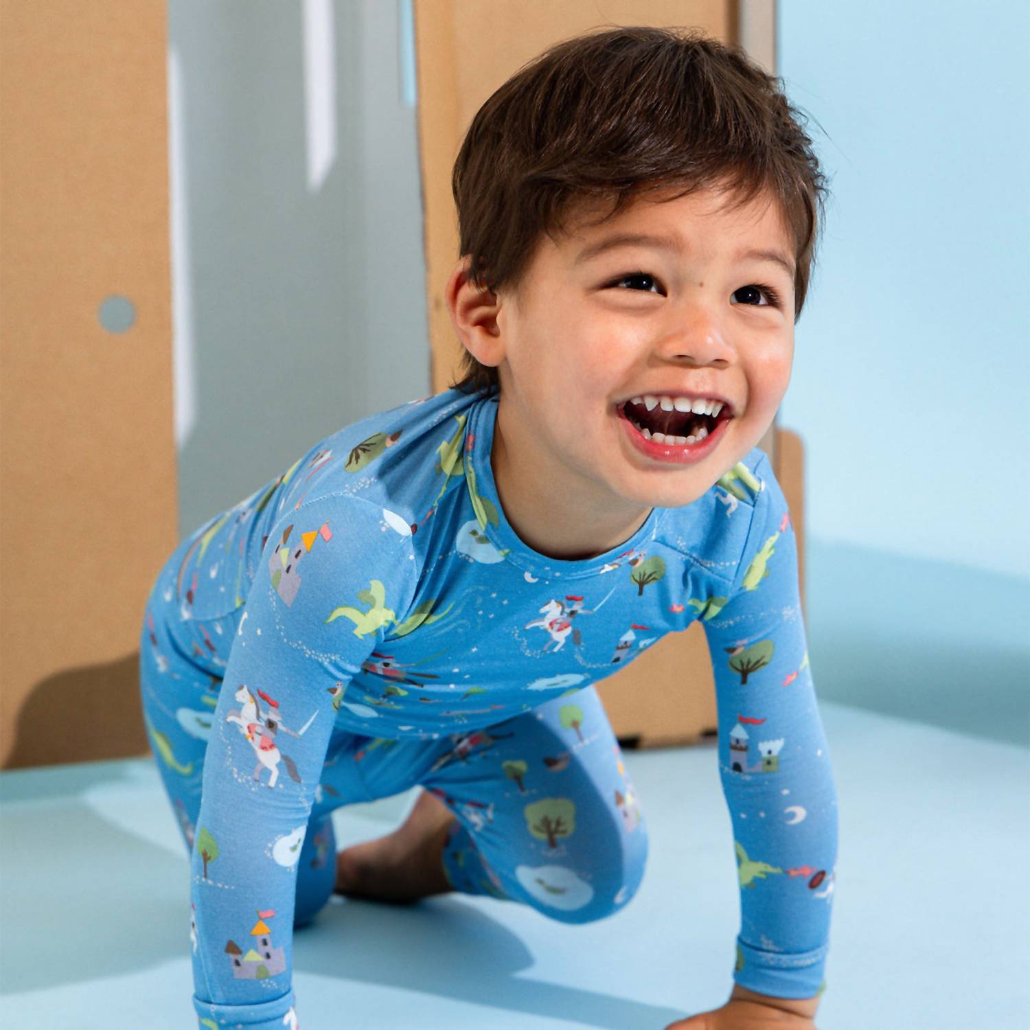 magnetic me Magnetic Pajama Set in good knight - kids' sleepwear - alternate view