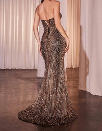 Ladivine - Basque Waist Illusion Bodice Dress