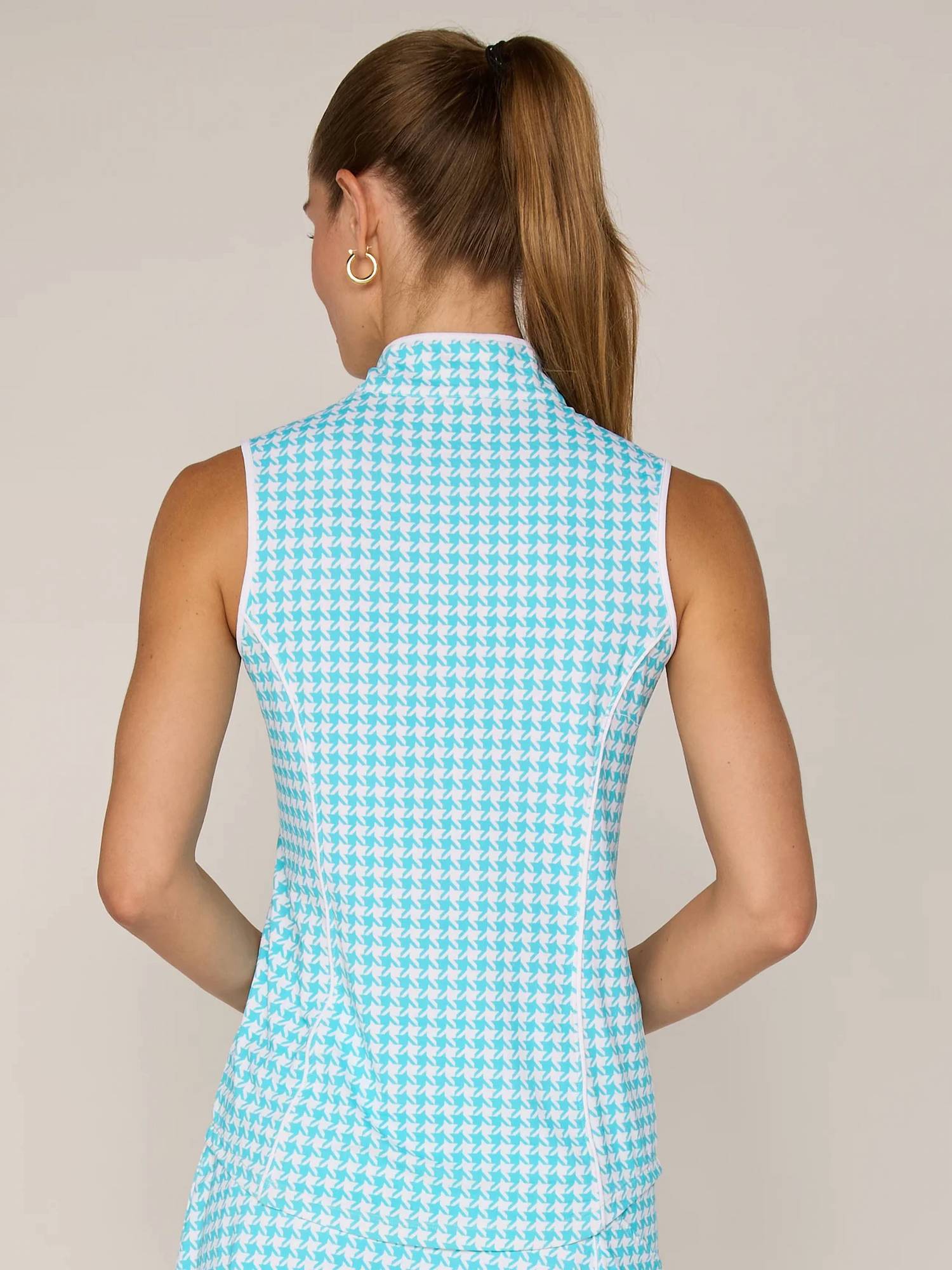 G Lifestyle - Piping Mock Neck Performance Top