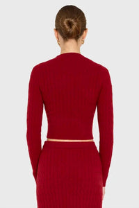 Amanda Uprichard - Isla Cable Knit Top