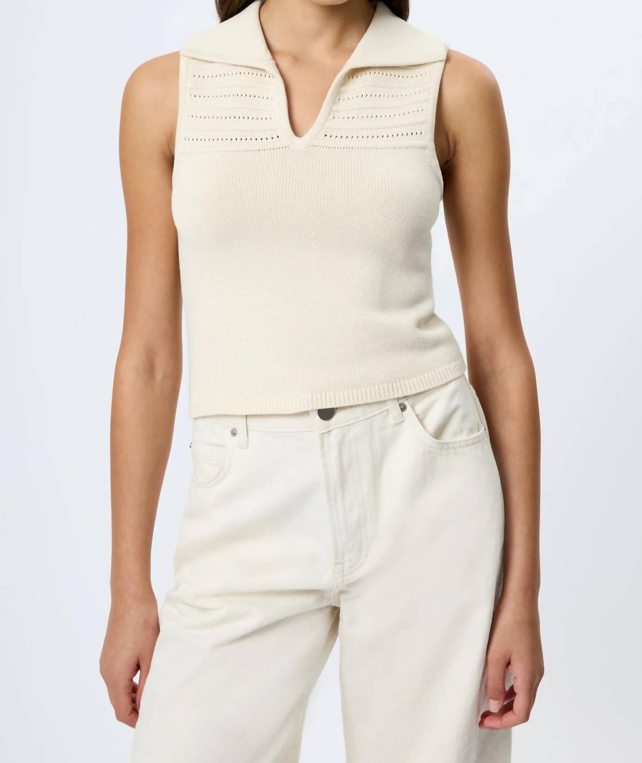 French Connection - Nellis Open Stripe Top