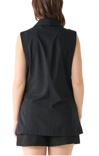 Black Tape - SLEEVELESS BLAZER VEST
