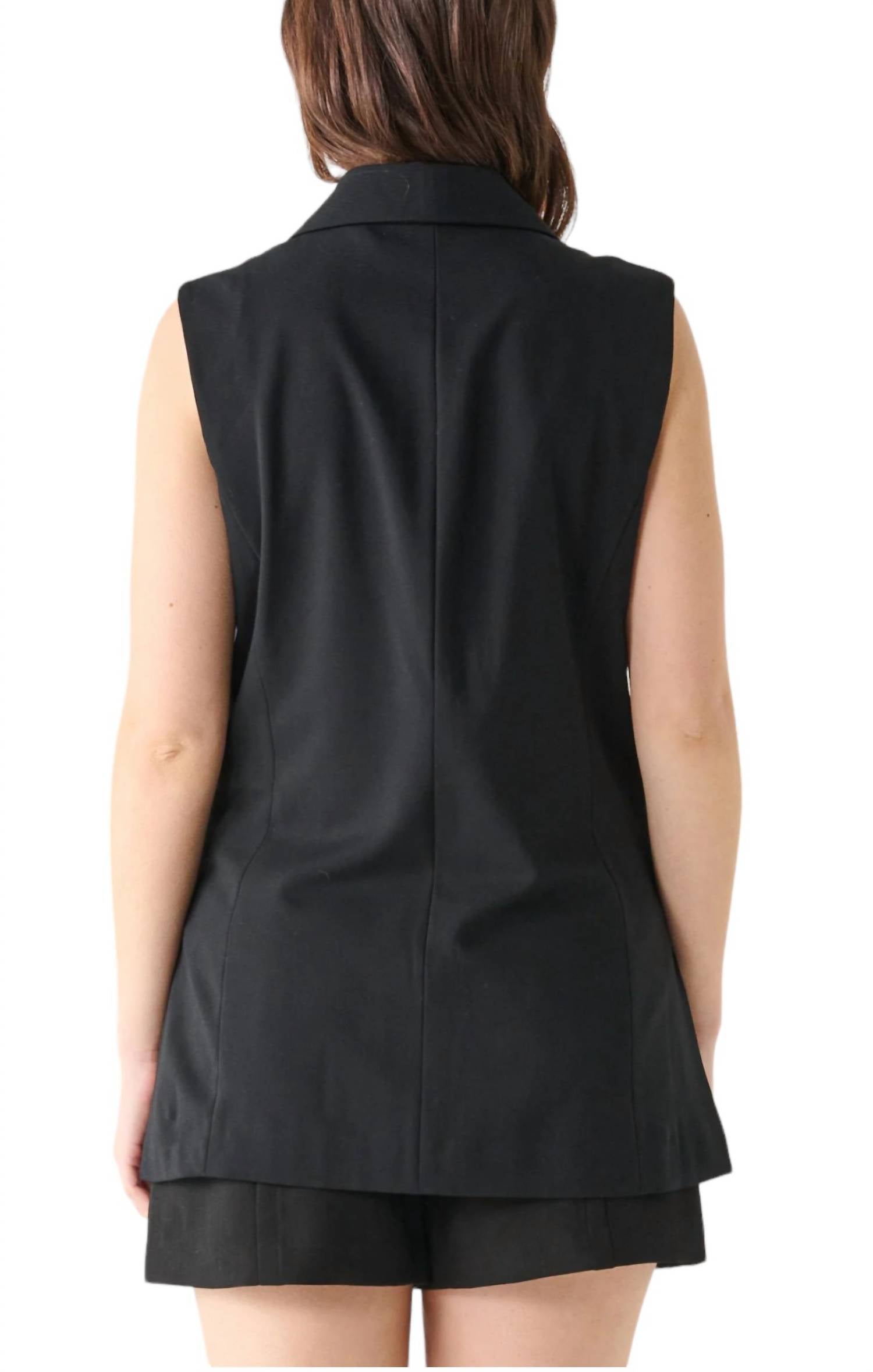 Black Tape - SLEEVELESS BLAZER VEST
