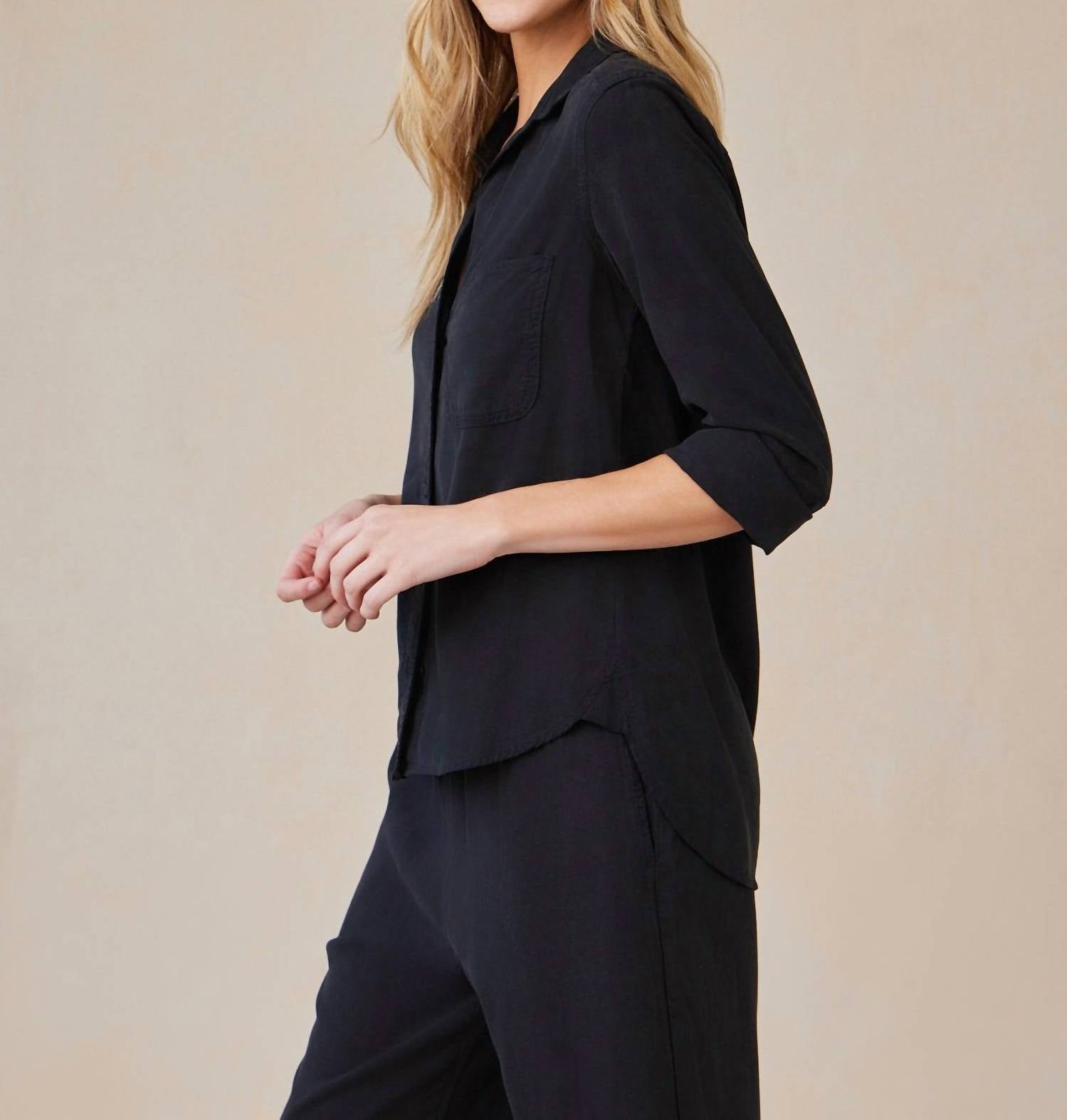 Bella Dahl - Shirt Tail Long Sleeve Top