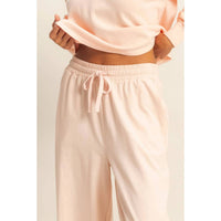 Double Zero - High Waist Wide Leg Lounge Pants