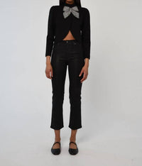 Love The Label - Regina Embellished Bow Crop Jacket