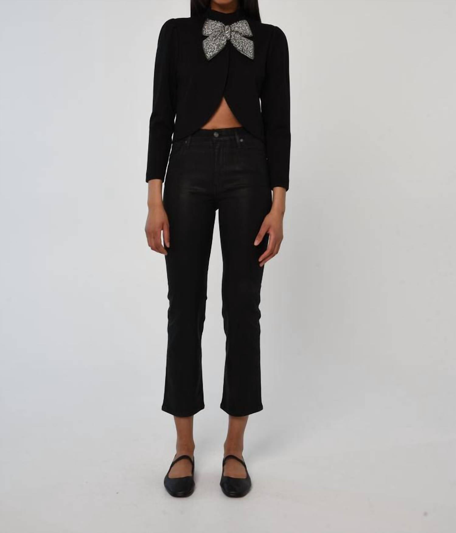 Love The Label - Regina Embellished Bow Crop Jacket