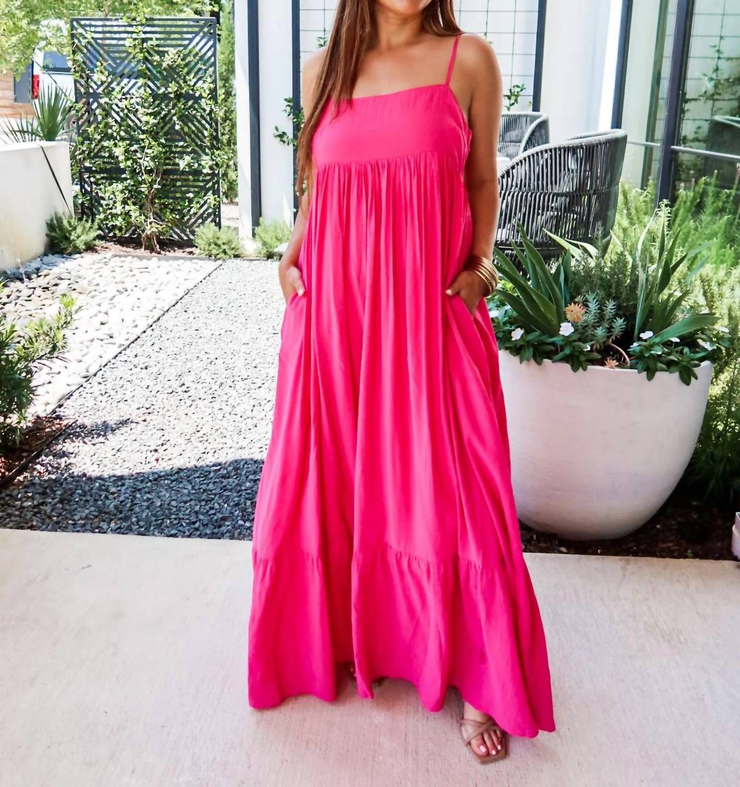 2.7 August Apparel - Lemonade Maxi Dress