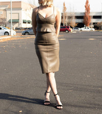 Dress Forum - Sweetheart Faux Leather Cami