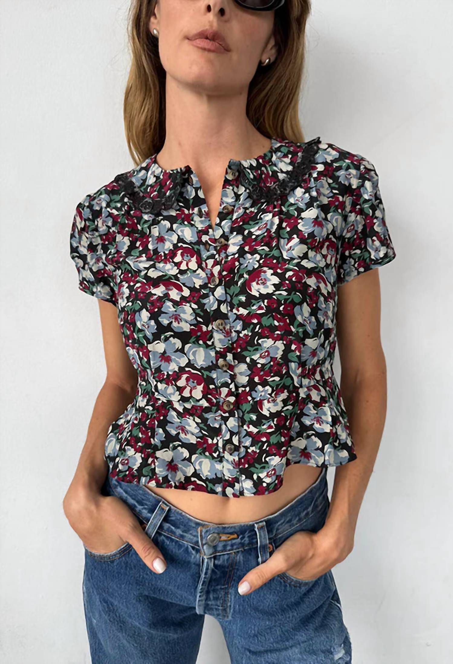 Ciao Lucia - Peony Printed top