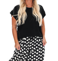 Umgee - Women's Laid Back Drawstring Linen Top