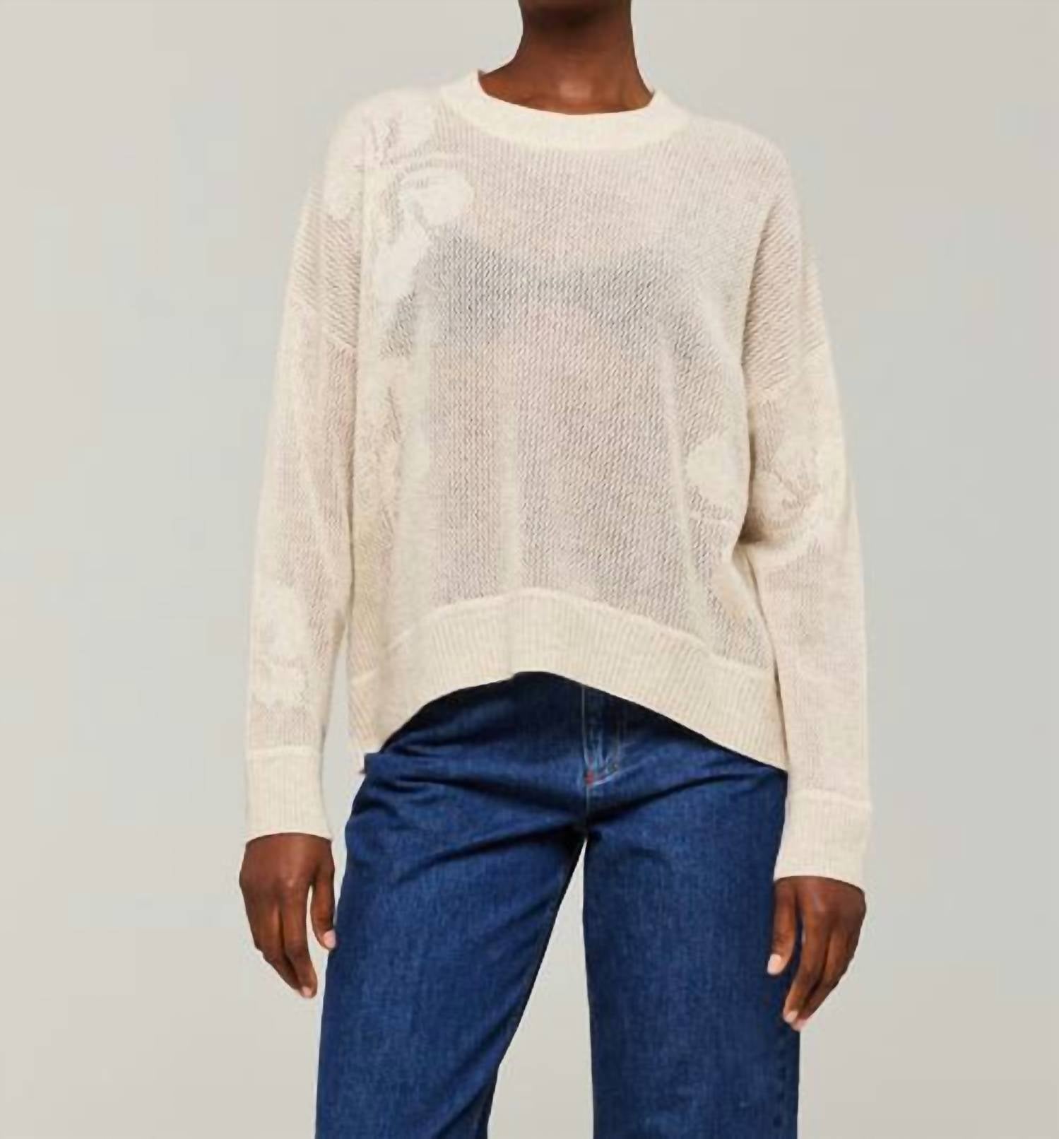 Brodie Cashmere - ALOHA OPEN CREW SWEATER