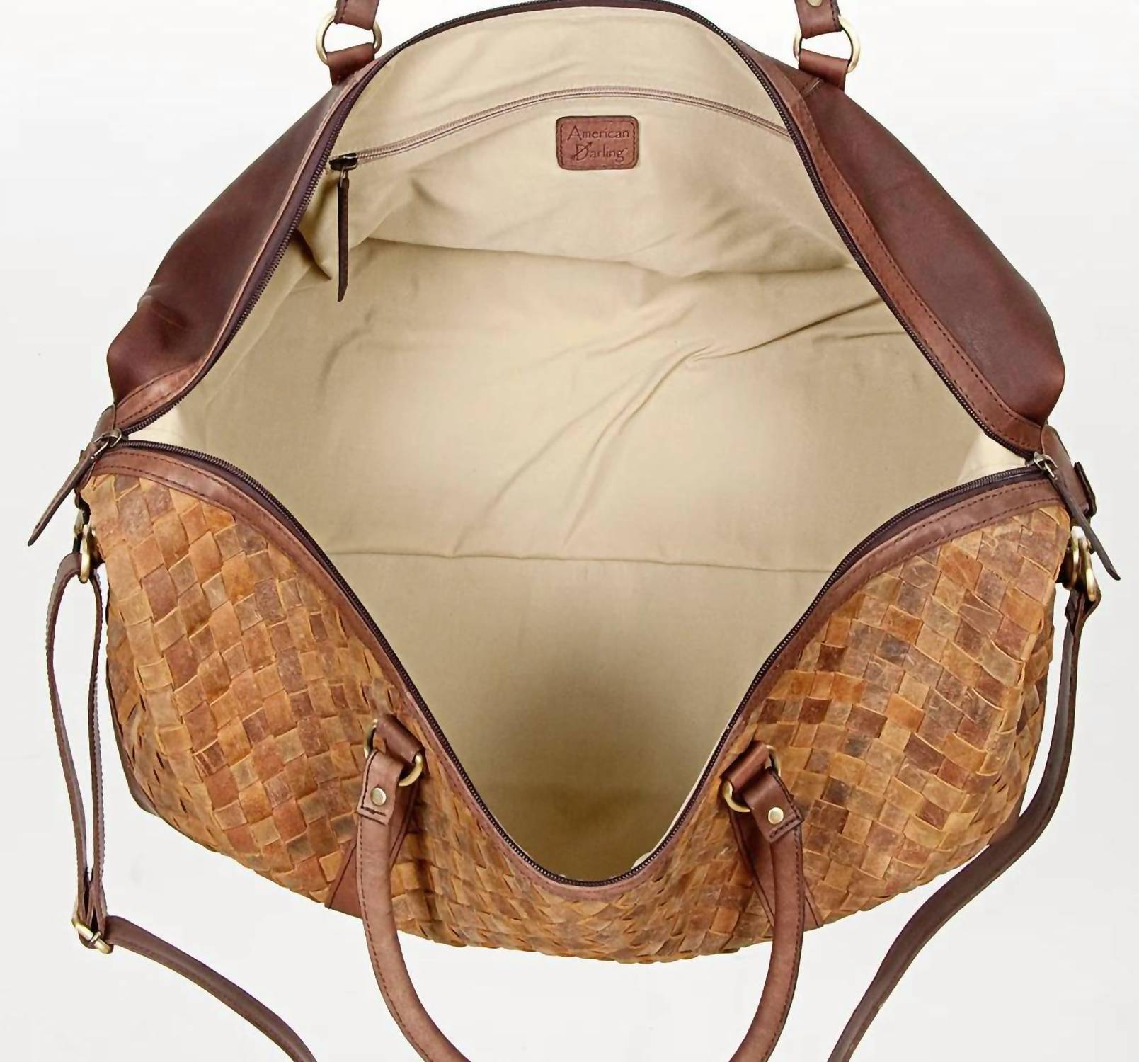 American Darling Women's Weekender Bag in brown 1 - women's bag - alternate view
