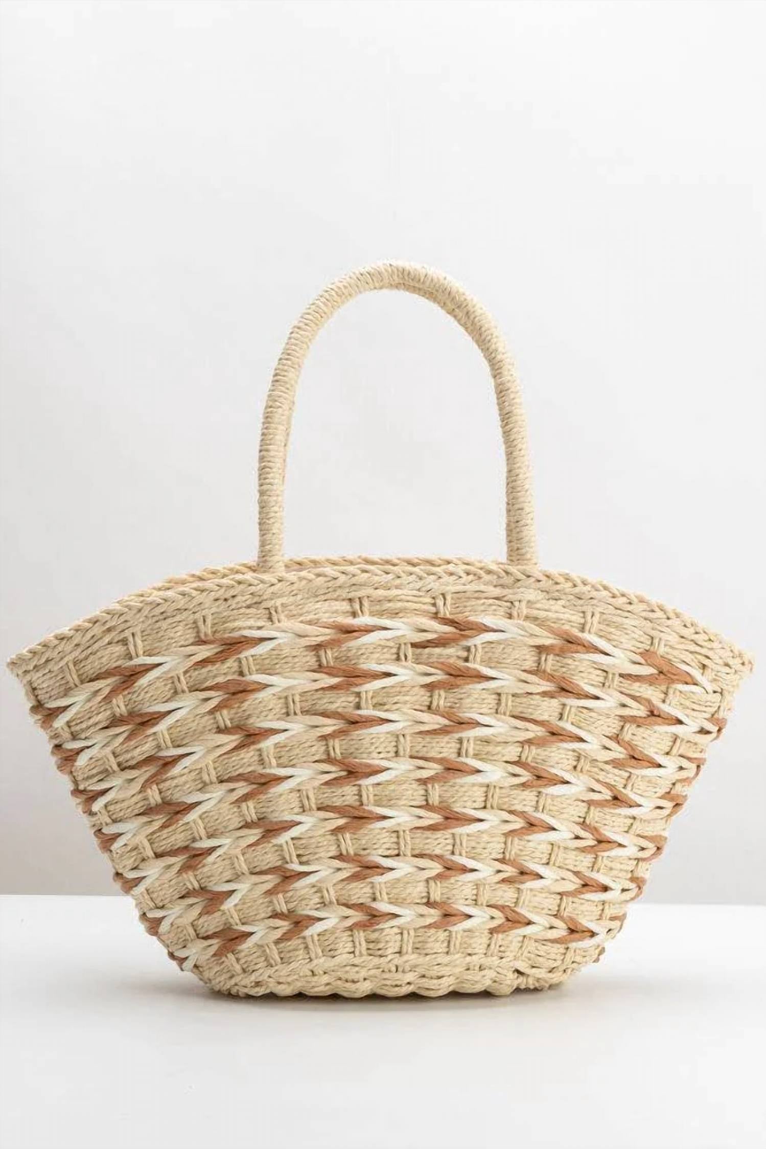 Melie Bianco - Women's Lisbon Straw Vegan Tote Bag