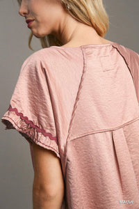 Umgee - Scoop Neck High Low Top