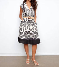 Charlie B - Women's Printed Linen Cotton Dress