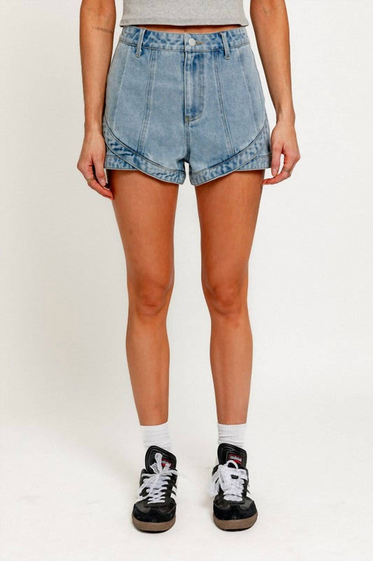 Le Lis - Seam Detail Denim Short