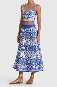Alice + Olivia - Miriam Cropped Sweetheart Top