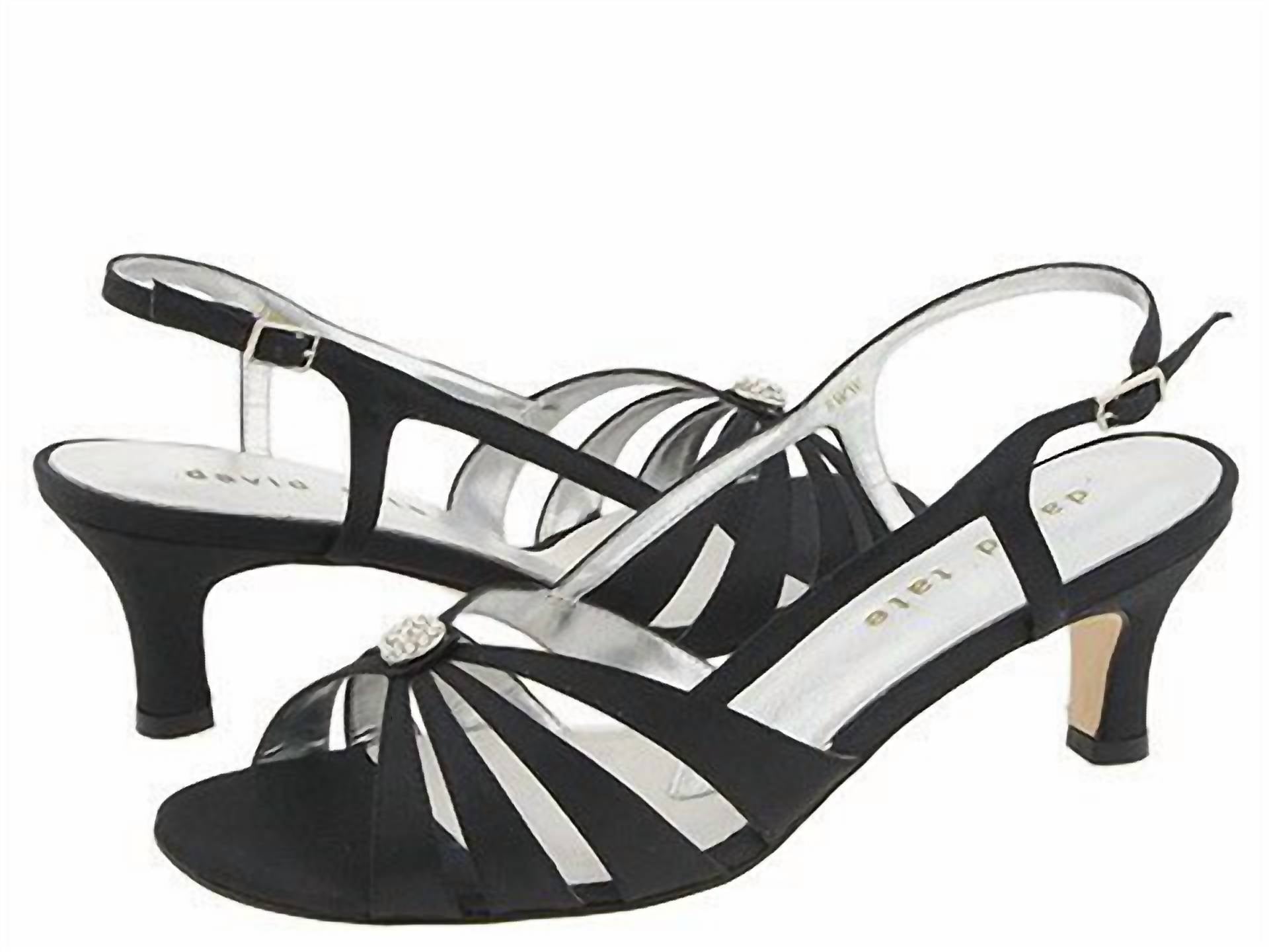 David Tate Women's Rosette Slingback Sandal in black - women's heels - view 4