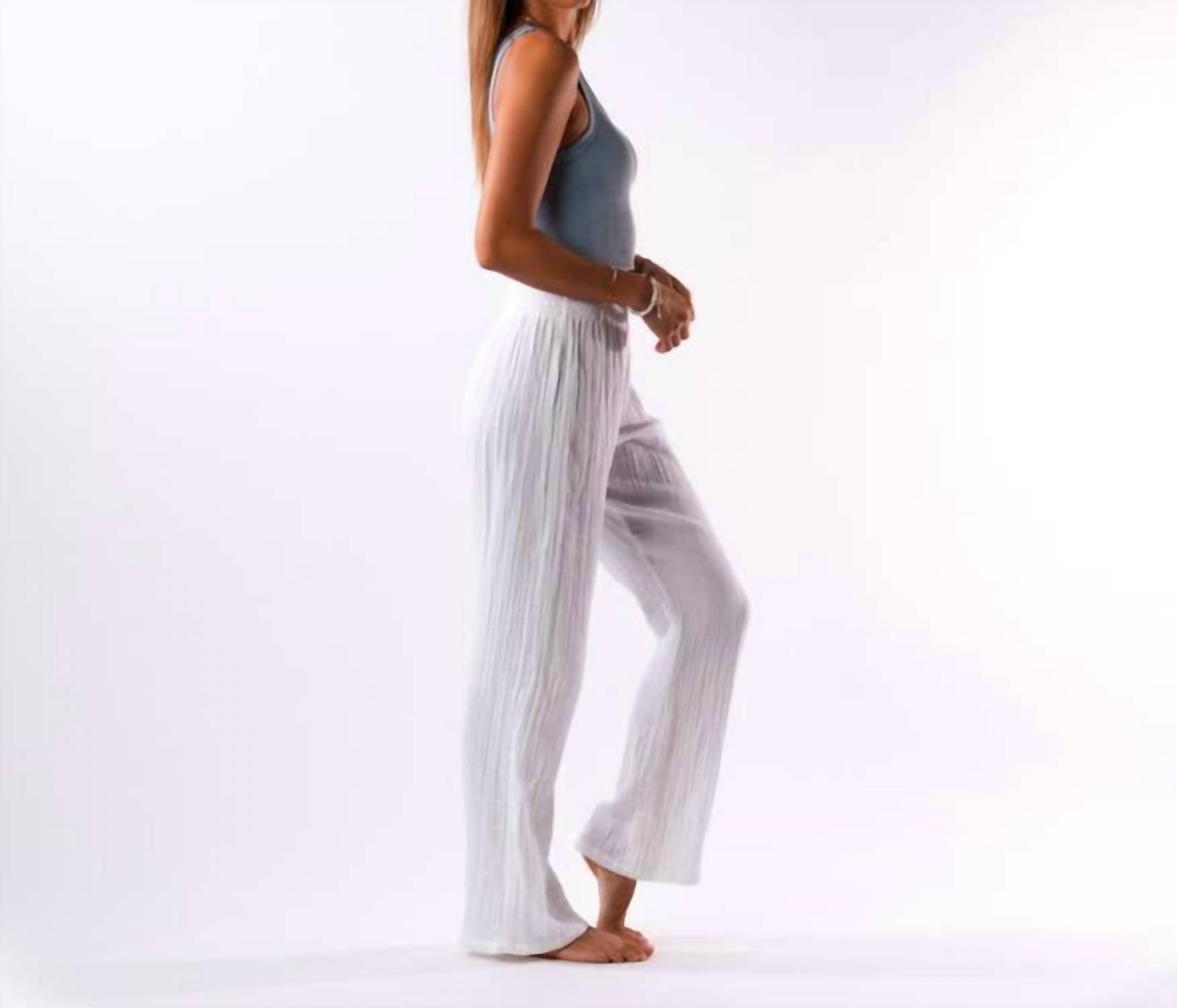 Lotus & Luna - Wide Leg Cotton Pants