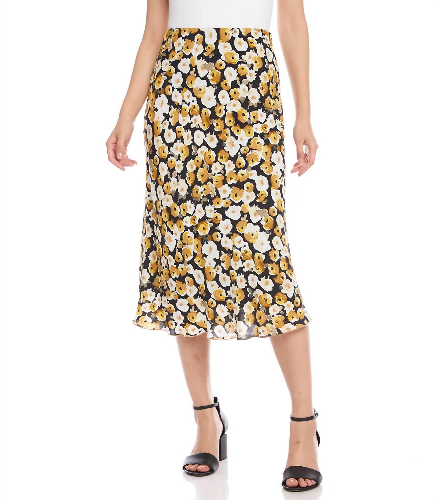 Karen Kane - Gia Floral Midi Skirt