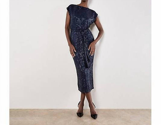 Apricot - Chevron Sequin Maxi Dress