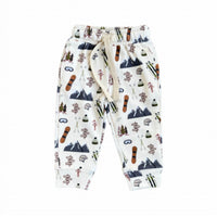 babysprouts Kid's Drawstring Jogger in winter ski - kids' joggers