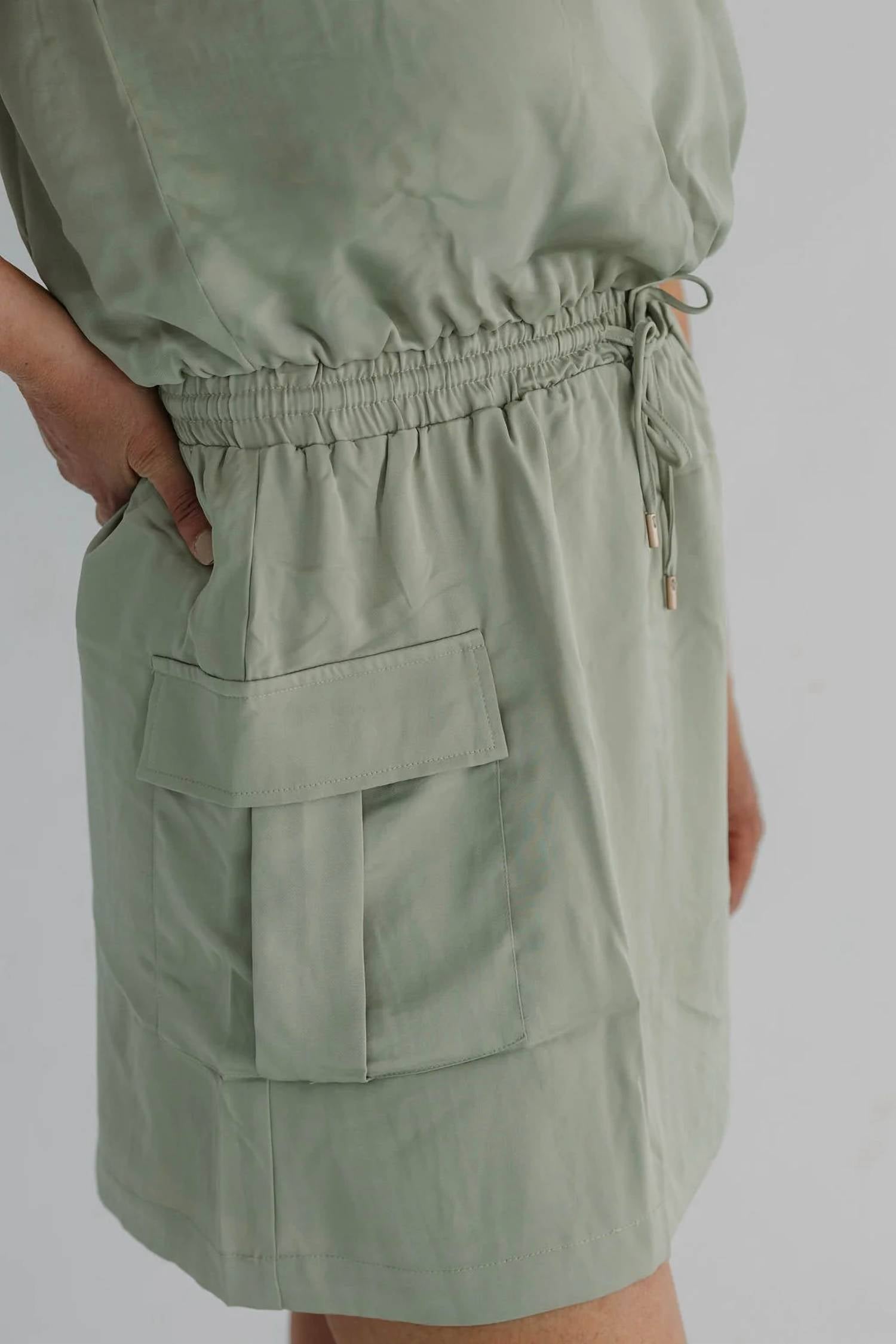 Skies Are Blue - Muscle Utility Mini Dress