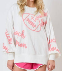 Peach Love - Touchdown Sweatshirt