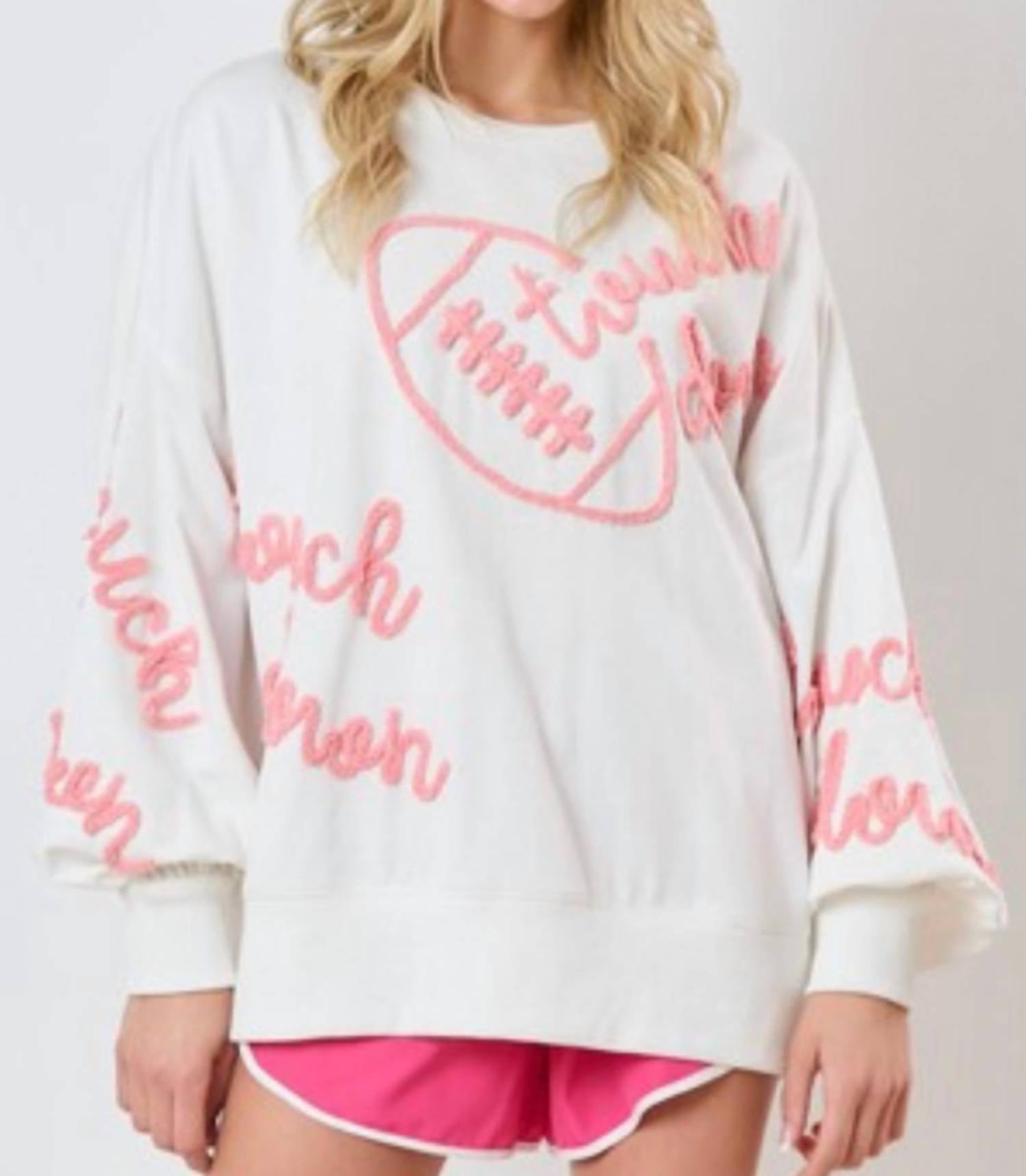 Peach Love - Touchdown Sweatshirt