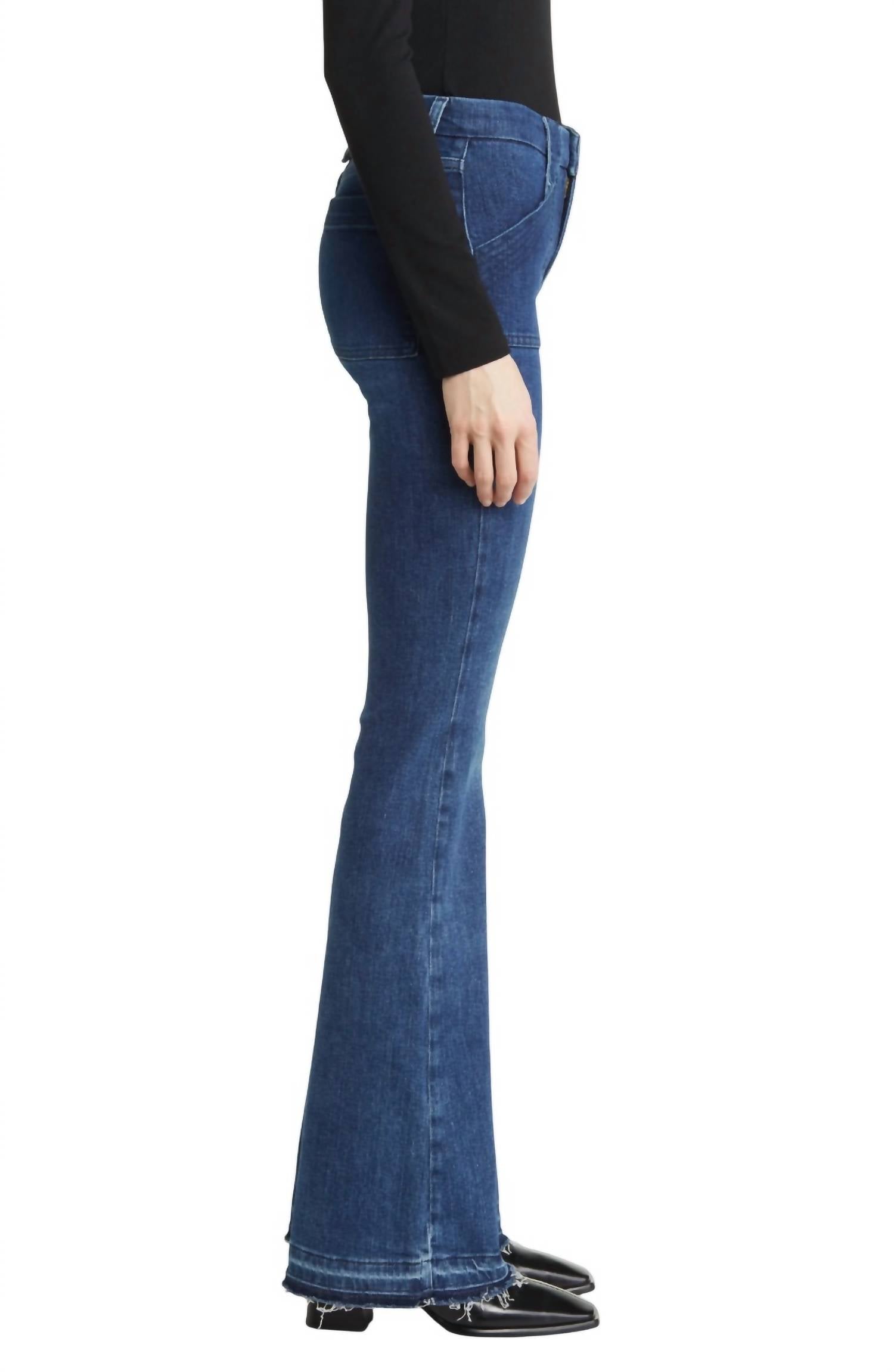 Frame - Trapunto St. Le High Flare Jeans
