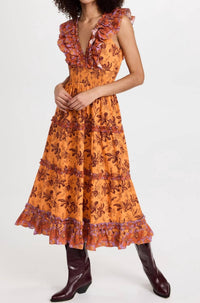 Love The Label - Azalea Ruffled Midi Dress