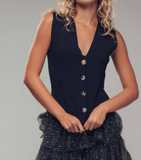 Urban Daizy - Ornate Mismatched Button Vest