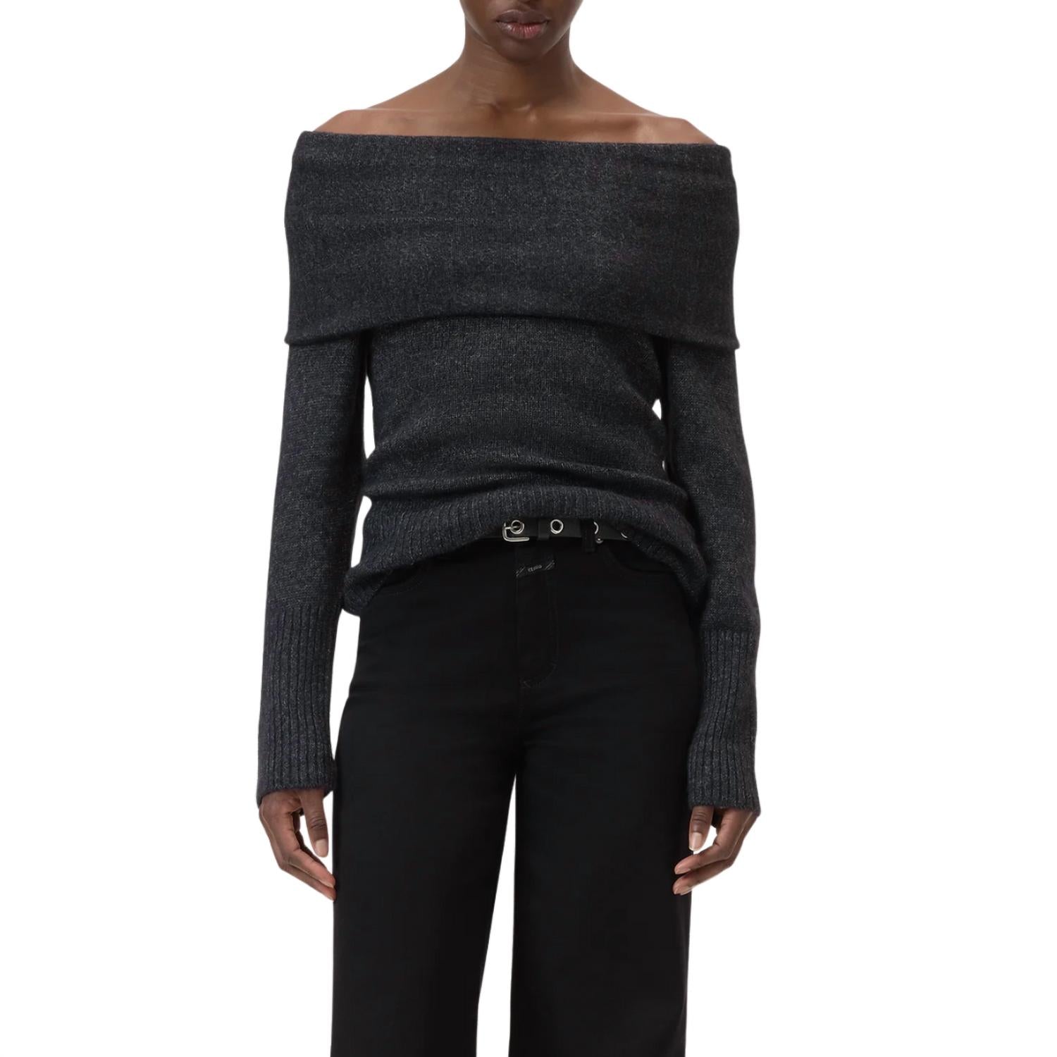 Closed - Wide Collar Long Sleeve Top