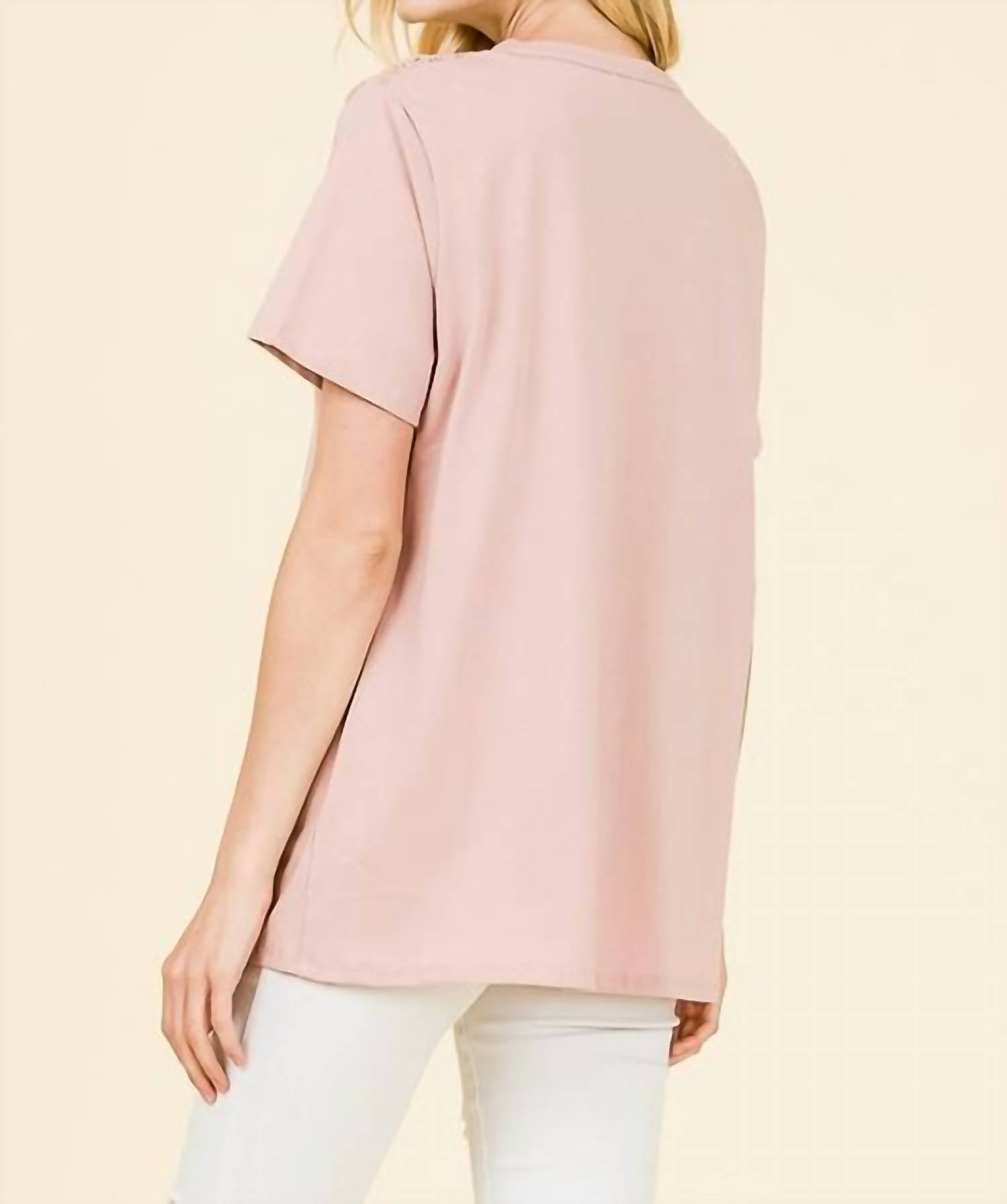 Hailey & Co - Spicy Mauve Crochet Lace Top
