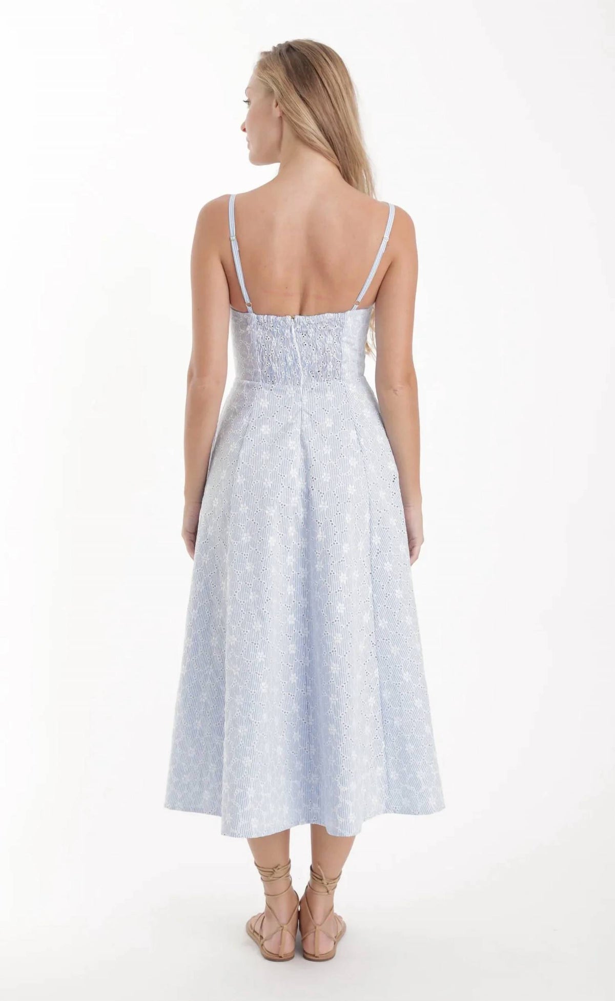 Karina Grimaldi - Auri Embroidered Midi Dress