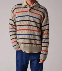 Paul Smith - Striped Knitted Polo Shirt