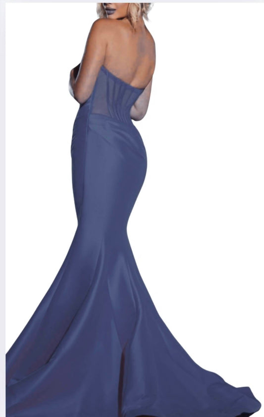 Jovani - Strapless Sweetheart Neckline Gown