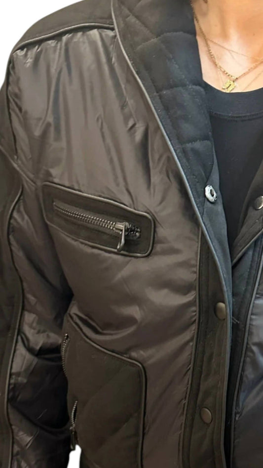 Central Park West - Aubrey Mixed Media Puffer Jacket