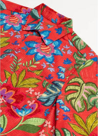 Johnny Was Men's Coverup Shirt in rumba - men's shirt - detail view