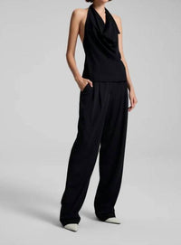 A.L.C. - Eliana Crepe Halter Blouse Top