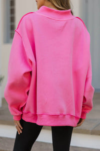 Bucketlist - Mock Neck Cozy Sweatshirt