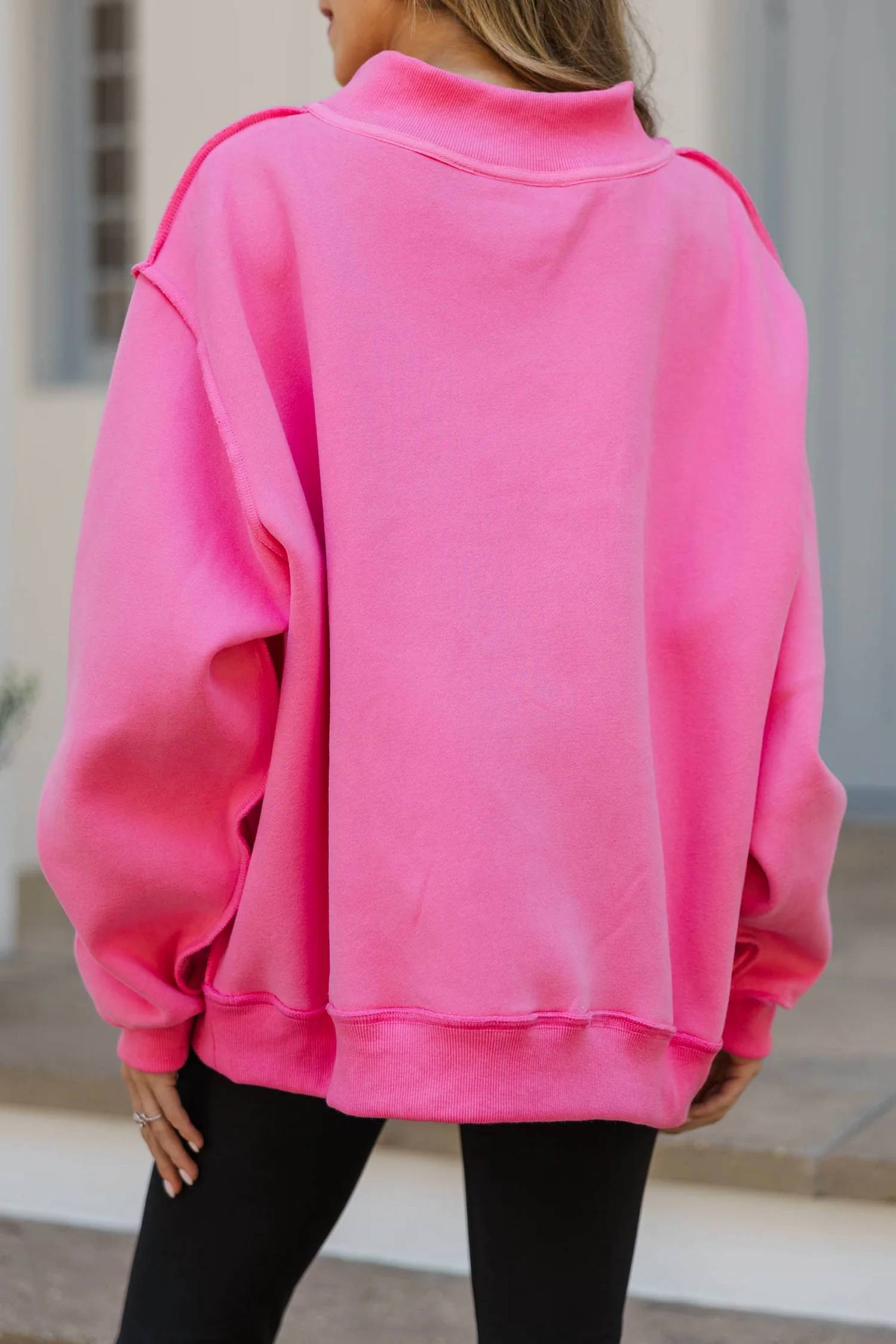 Bucketlist - Mock Neck Cozy Sweatshirt