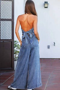 Ee:Some - Mineral Washed Straight Leg Pants