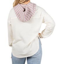Very J - Oversized Seam Detailed Drop Shoulder Hooded Sweater