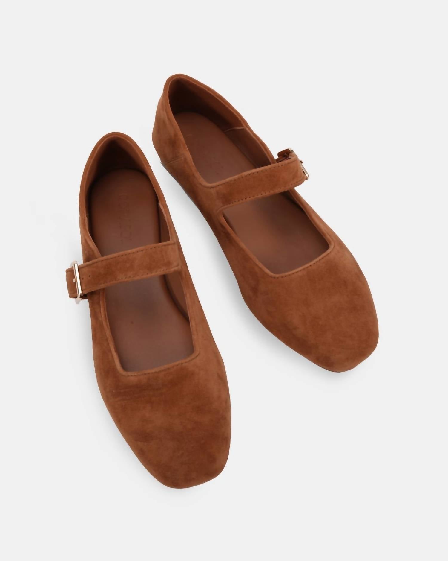 CCOCCI Women's Charlotte Mary Jane Flats in tan - women's flats - alternate view
