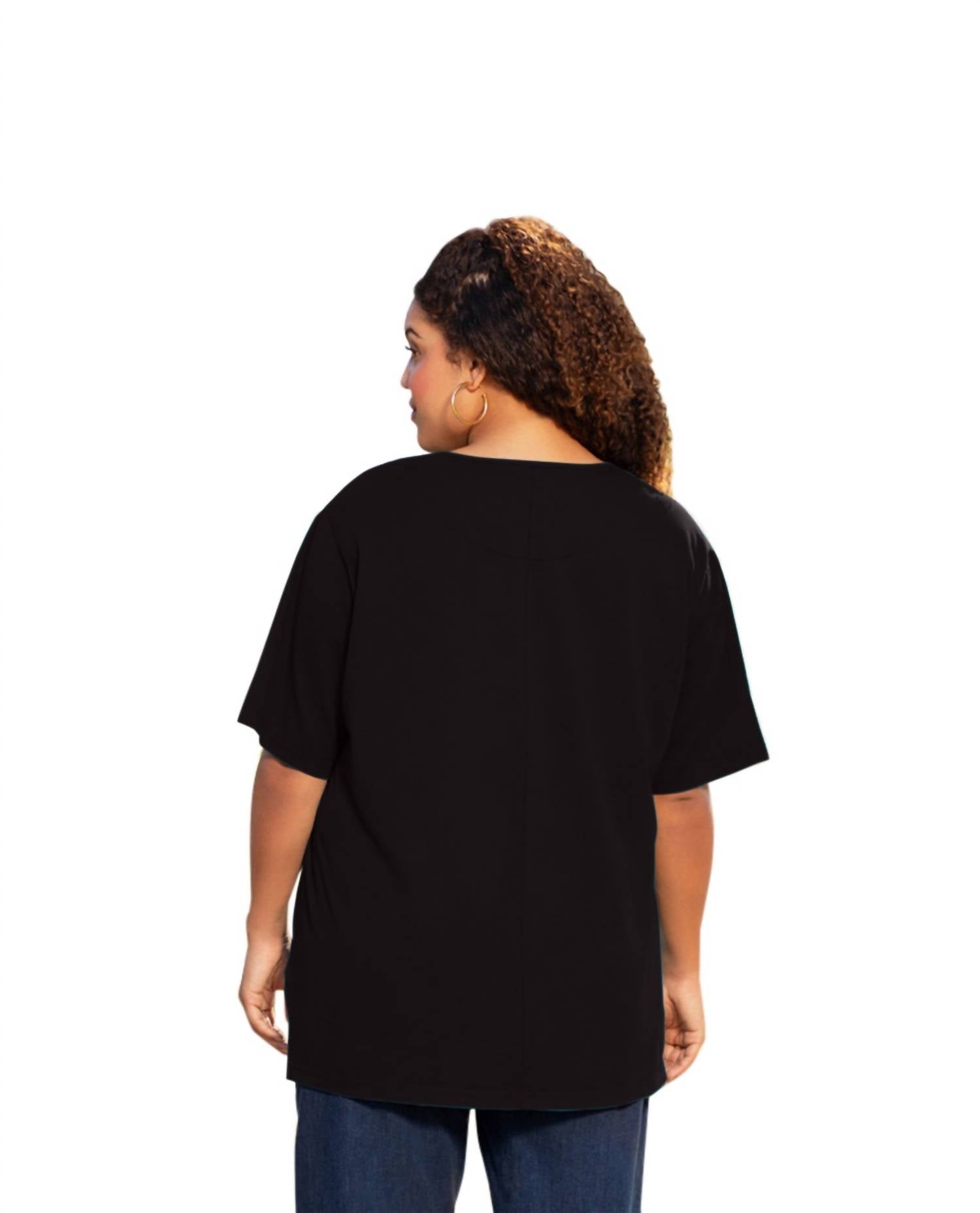 On The Plus Side - Cotton Short Sleeve Tee - Plus