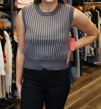 Deluc - Bruce Knit Pin Stripe Vest Top