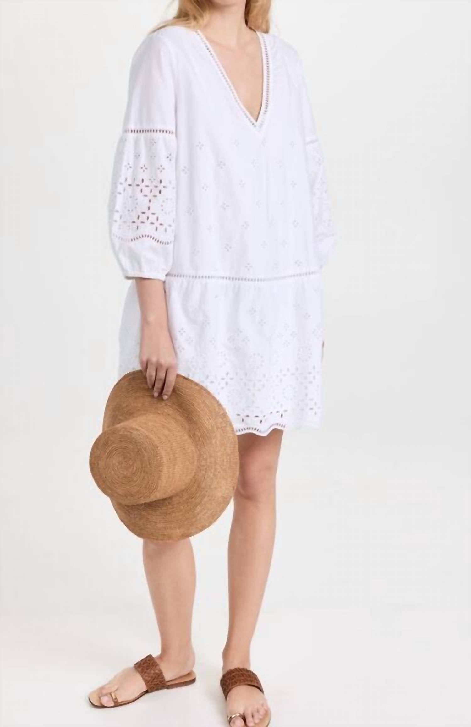 Club Monaco - Eyelet Mini Dress